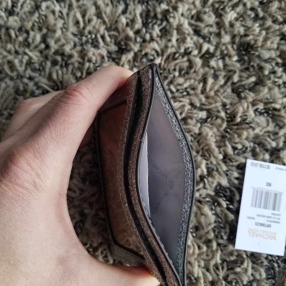 SOLD! Michael Kors Jetset Large Card Holder Silver - Picture 6 of 8